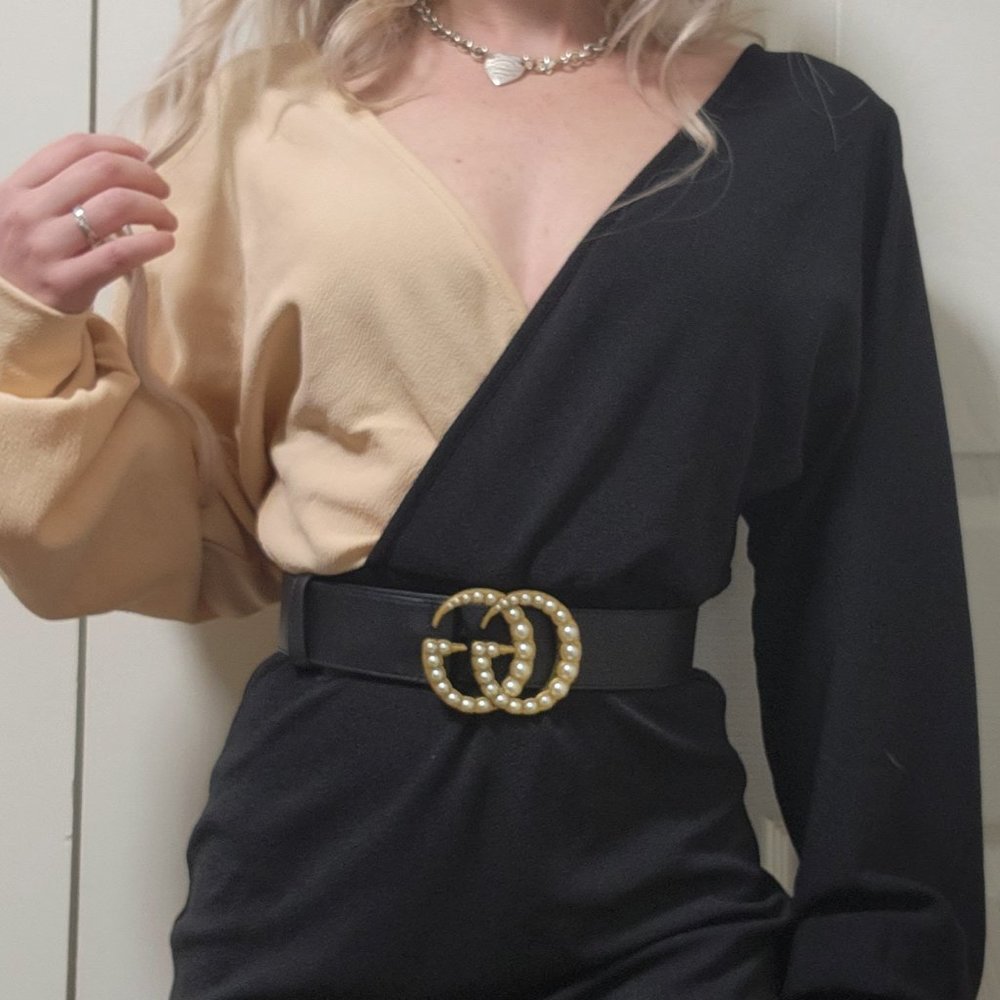 Official Gucci Double G Wide Belt (brand new) size 85